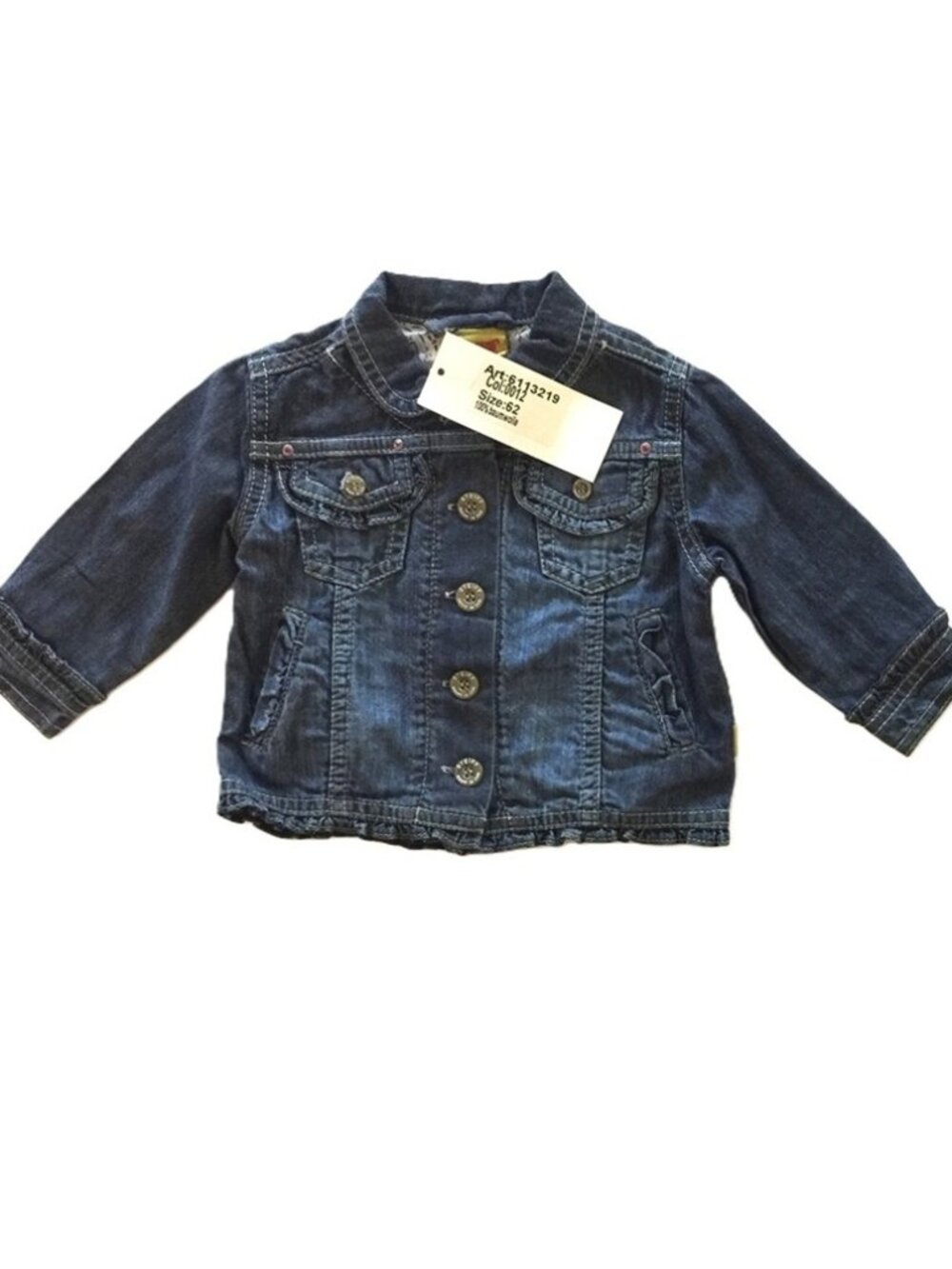Toddler denim jacket Size 3 Mos. NEW
